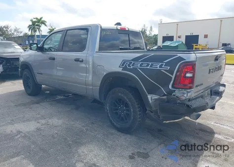 2025 Ram 1500 Rebel 4X4 5'7 Box z USA, uszkodzony, nr VIN 1C6SRFLP4SN581266